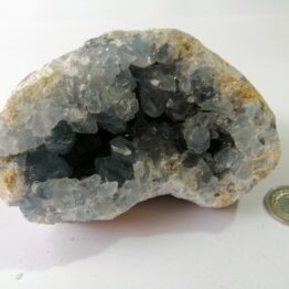 Naturalny kamień Celestyn w formie geody groty piękna krystalizacja 5