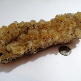 Naturalny kamień Cytryn w formie krystalicznych brył szczotek nr 15